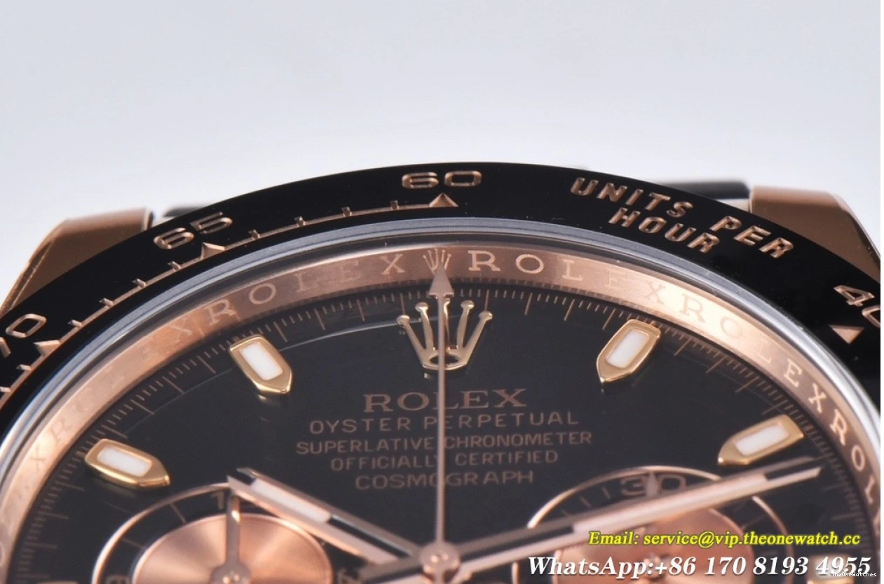 RU Black DD4130 116515 RG Daytona Clean Gold 40mm 0328